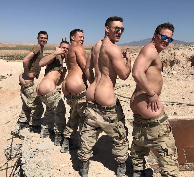Men naked army real Military Men